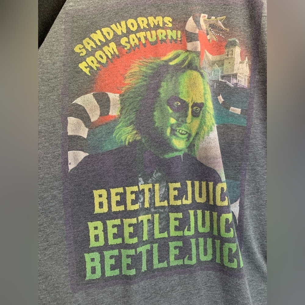 🪲 Beetlejuice Graphic Raglan Tee 🪲 - Picture 2 of 4